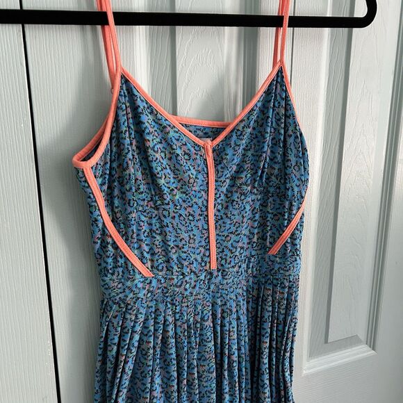 Cooperative Y2K Babydoll Mini Dress 0 Abstract Rave Sleeveless Back Cutout - Picture 2 of 9